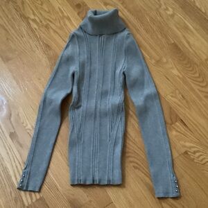 Gray Turtleneck Sweater